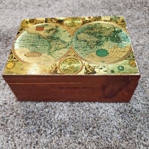 Bar Harbor Maine vintage cedar decorative box